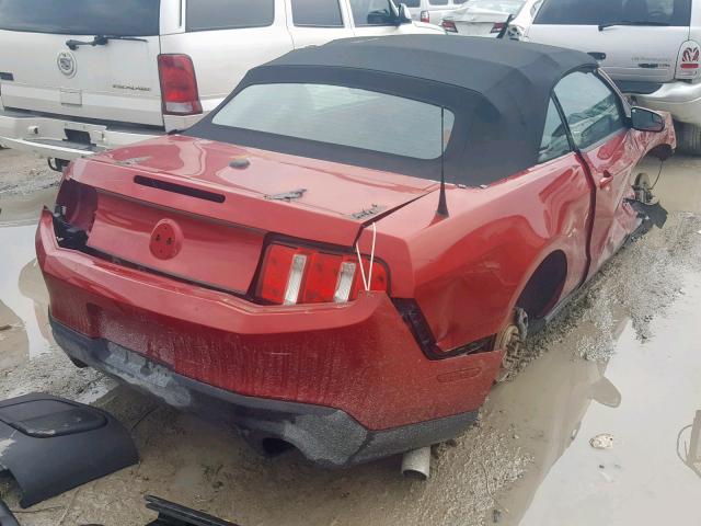 1ZVBP8FF1B5169803 - 2011 FORD MUSTANG GT RED photo 4