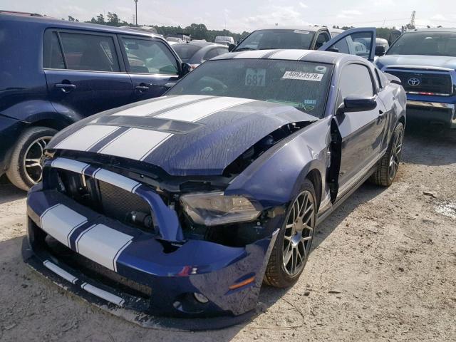 1ZVBP8JS8B5153635 - 2011 FORD MUSTANG SH BLUE photo 2