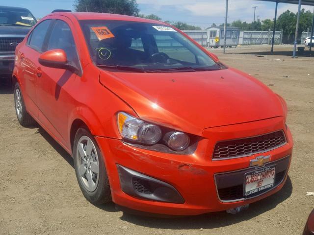 1G1JA5SH4D4157118 - 2013 CHEVROLET SONIC LS 橙色 照片 1