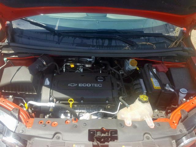 1G1JA5SH4D4157118 - 2013 CHEVROLET SONIC LS 橙色 照片 7