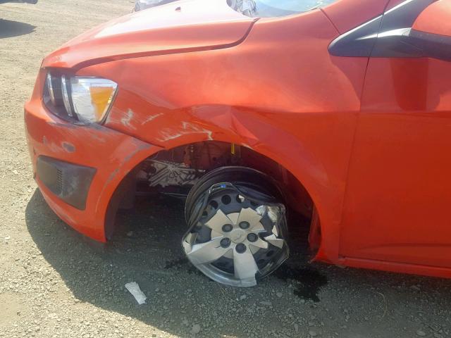 1G1JA5SH4D4157118 - 2013 CHEVROLET SONIC LS 橙色 照片 9