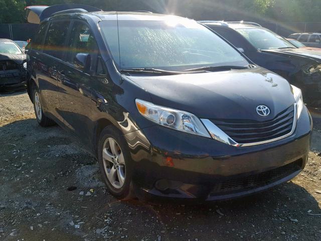 5TDKK3DC4DS374607 - 2013 TOYOTA SIENNA LE BLACK photo 1