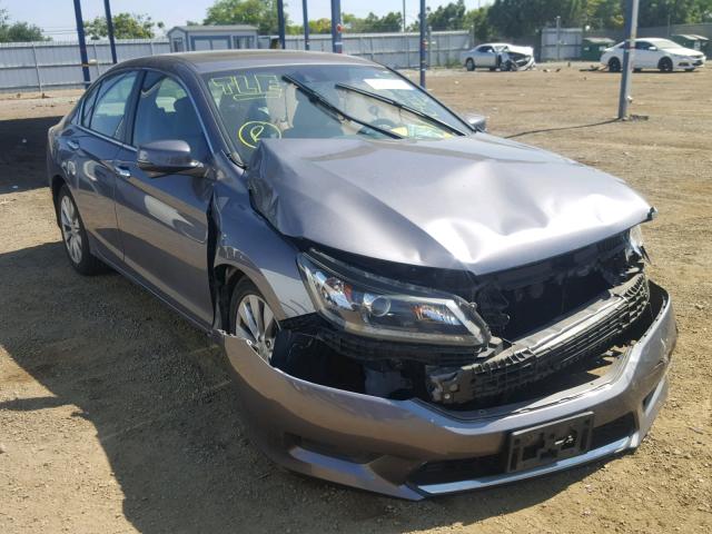 1HGCR2F82EA097345 - 2014 HONDA ACCORD EXL GRAY photo 1