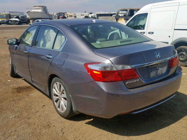 1HGCR2F82EA097345 - 2014 HONDA ACCORD EXL GRAY photo 3