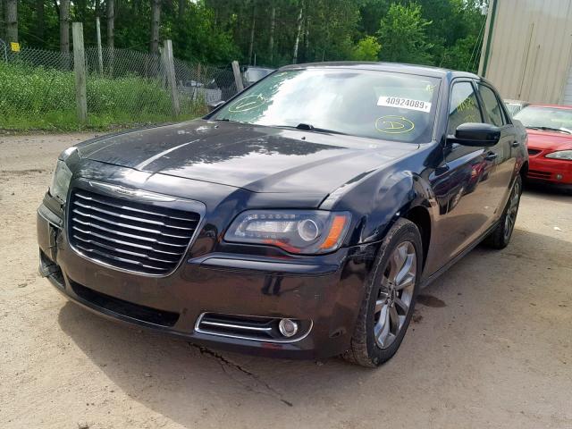 2C3CCAGG8EH384288 - 2014 CHRYSLER 300 S BLACK photo 2