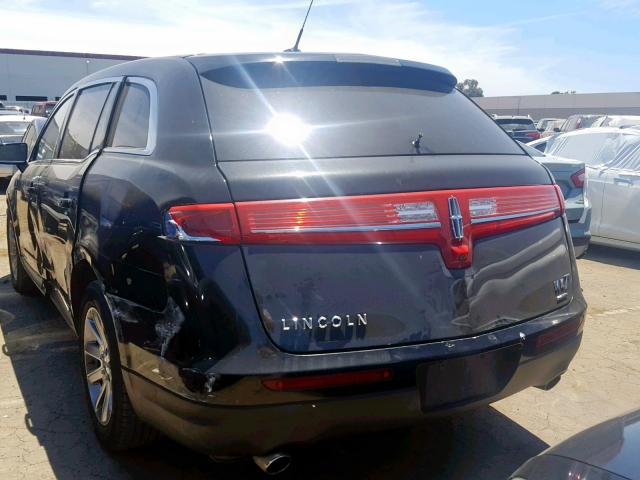 2LMGJ5M90EBL58173 - 2014 LINCOLN MKT BLACK photo 3