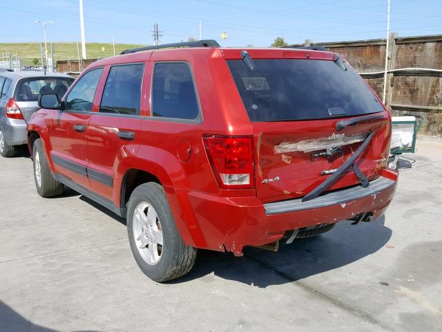 1J4GR48K75C641406 - 2005 JEEP GRAND CHER RED photo 3