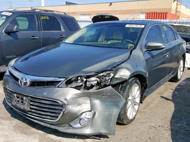 4T1BK1EB8DU010661 - 2013 TOYOTA AVALON BAS GREEN photo 2