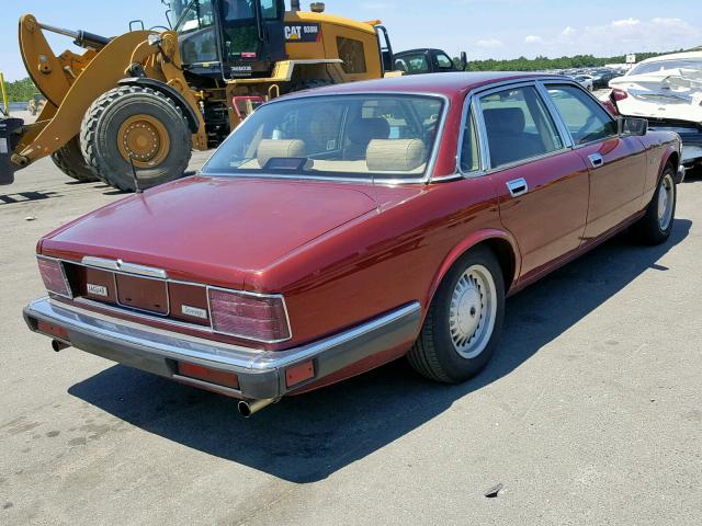 SAJHY1747NC651661 - 1992 JAGUAR XJ6 SOVERE RED photo 4