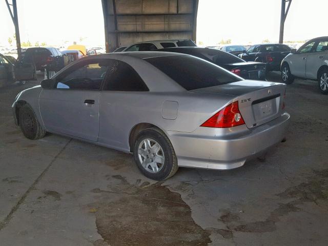 1HGEM21154L069575 - 2004 HONDA CIVIC DX V SILVER photo 3