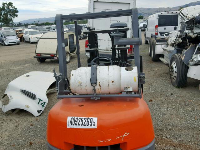 526FGCU35 - 2007 TOYOTA FORKLIFT ORANGE photo 6