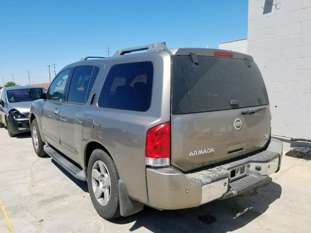 5N1AA08A67N720054 - 2007 NISSAN ARMADA SE CREAM photo 3