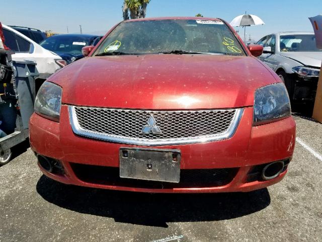 4A32B2FF8BE011907 - 2011 MITSUBISHI GALANT FE BURGUNDY photo 9