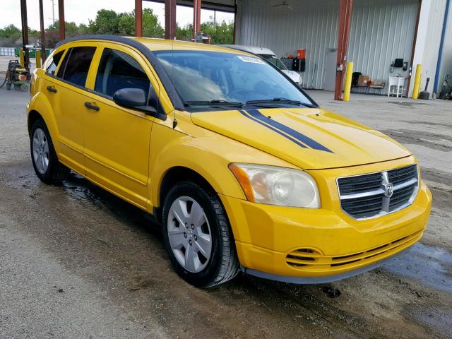 1B3HB48B07D528524 - 2007 DODGE CALIBER SX YELLOW photo 1