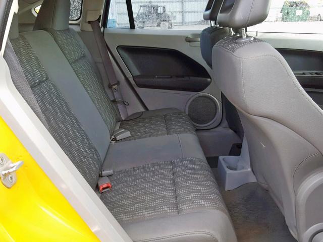 1B3HB48B07D528524 - 2007 DODGE CALIBER SX YELLOW photo 6