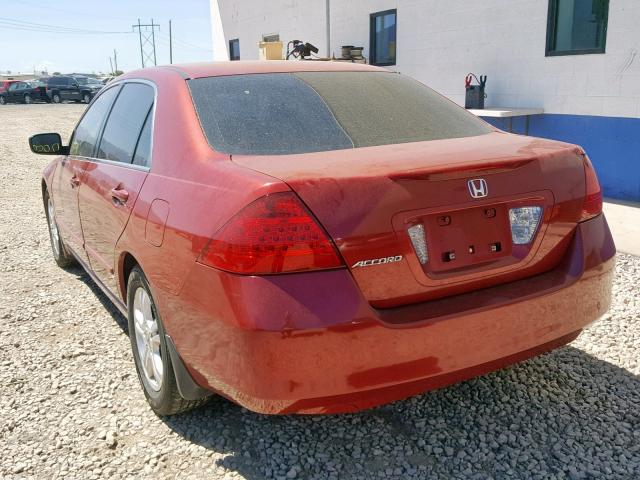 1HGCM56387A202977 - 2007 HONDA ACCORD SE MAROON photo 3