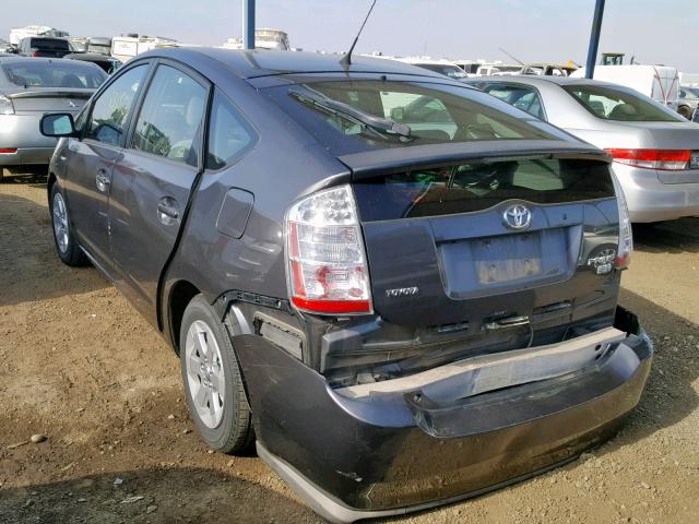 JTDKB20U983451195 - 2008 TOYOTA PRIUS GRAY photo 3