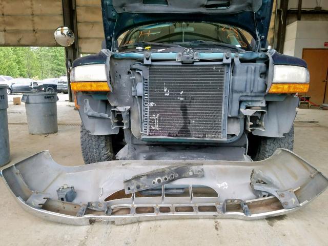 1B7GG22Y0WS597429 - 1998 DODGE DAKOTA GREEN photo 9