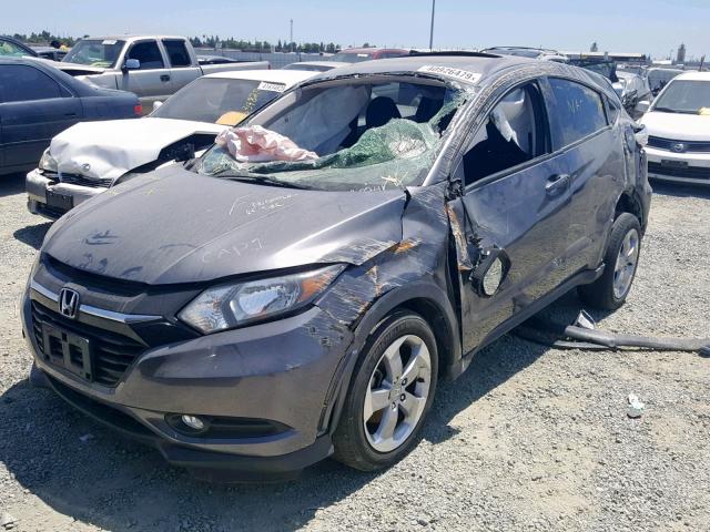 3CZRU5H57HM721265 - 2017 HONDA HR-V EX GRAY photo 2