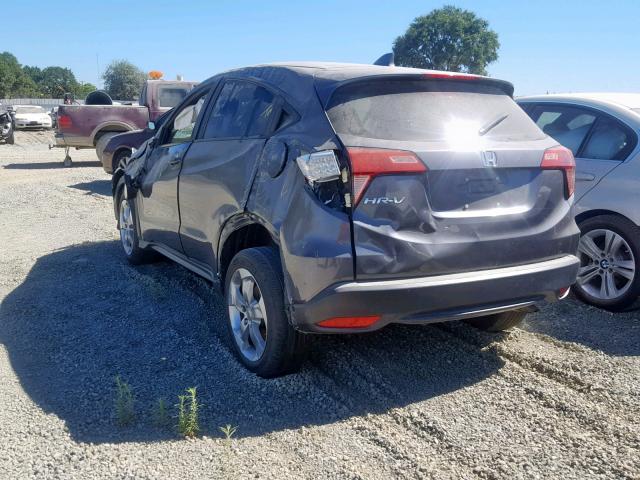 3CZRU5H57HM721265 - 2017 HONDA HR-V EX GRAY photo 3