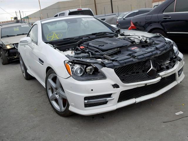 WDDPK5HA2FF103810 - 2015 MERCEDES-BENZ SLK 350 WHITE photo 1