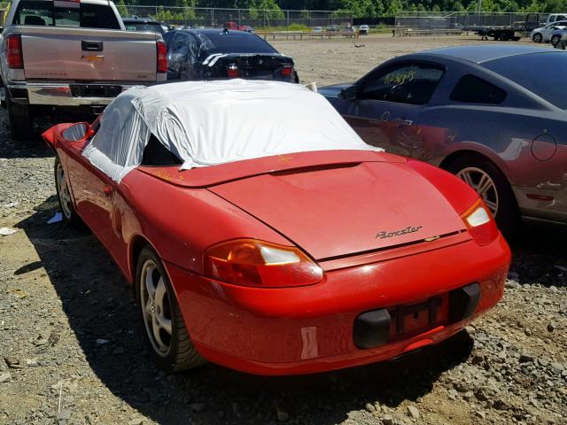 WP0CA2989VS621456 - 1997 PORSCHE BOXSTER RED photo 3