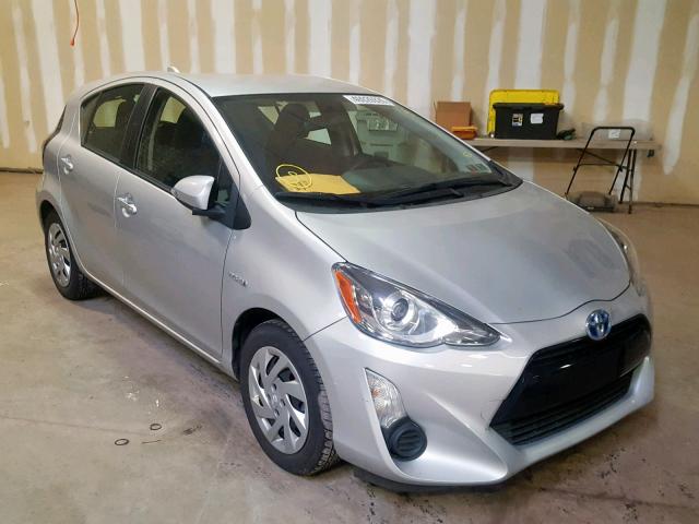 JTDKDTB32F1580201 - 2015 TOYOTA PRIUS C SILVER photo 1