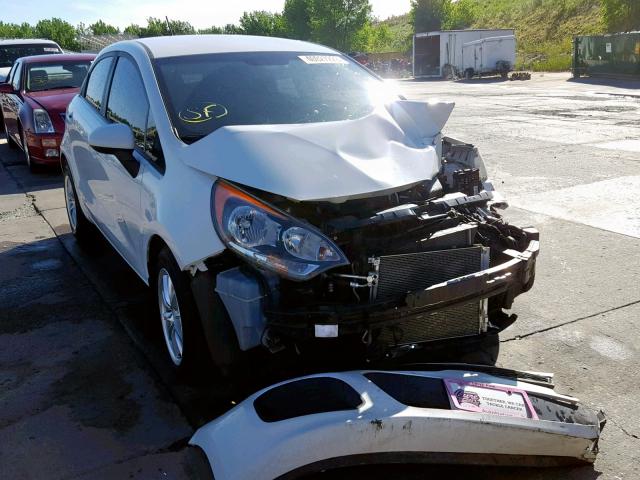 KNADM5A33C6052412 - 2012 KIA RIO LX WHITE photo 1