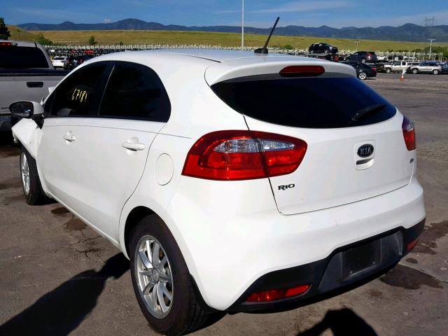 KNADM5A33C6052412 - 2012 KIA RIO LX WHITE photo 3