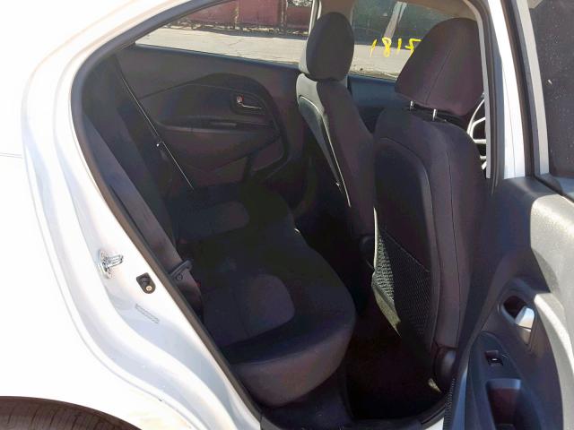 KNADM5A33C6052412 - 2012 KIA RIO LX WHITE photo 6