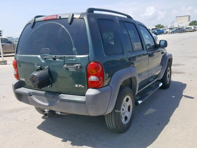 1J4GK48K62W172078 - 2002 JEEP LIBERTY SP GREEN photo 4