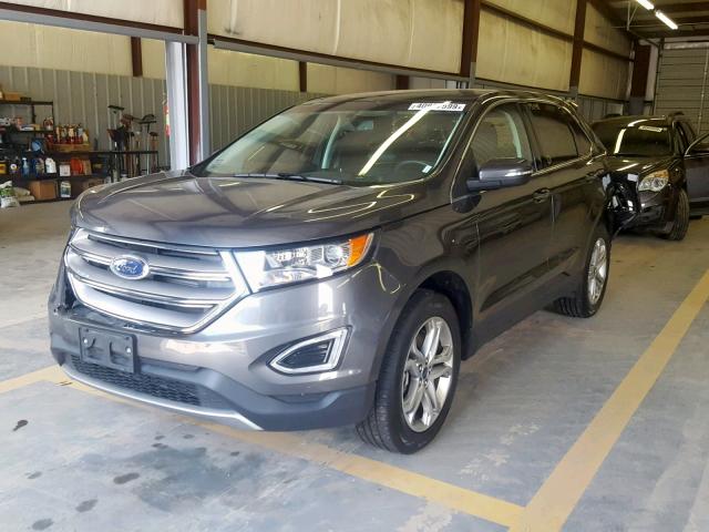 2FMPK4K84JBC14150 - 2018 FORD EDGE TITAN BLACK photo 2