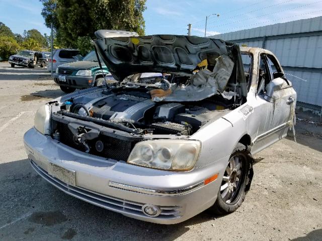 KMHFU45E74A360582 - 2004 HYUNDAI XG 350 SILVER photo 2