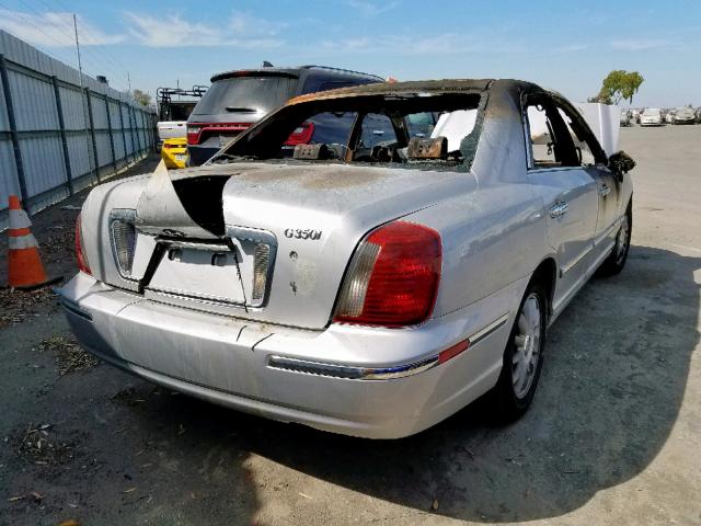 KMHFU45E74A360582 - 2004 HYUNDAI XG 350 SILVER photo 4