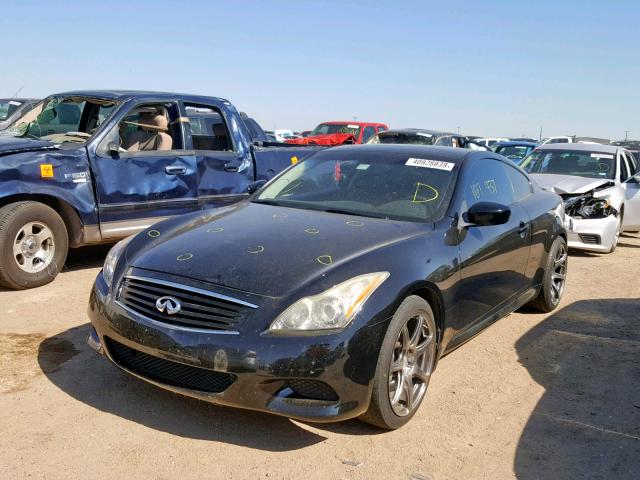 JNKCV64EX8M105607 - 2008 INFINITI G37 BASE BLACK photo 2