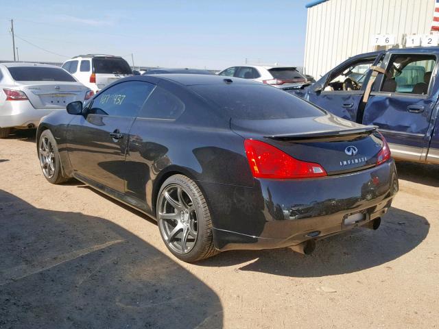 JNKCV64EX8M105607 - 2008 INFINITI G37 BASE BLACK photo 3