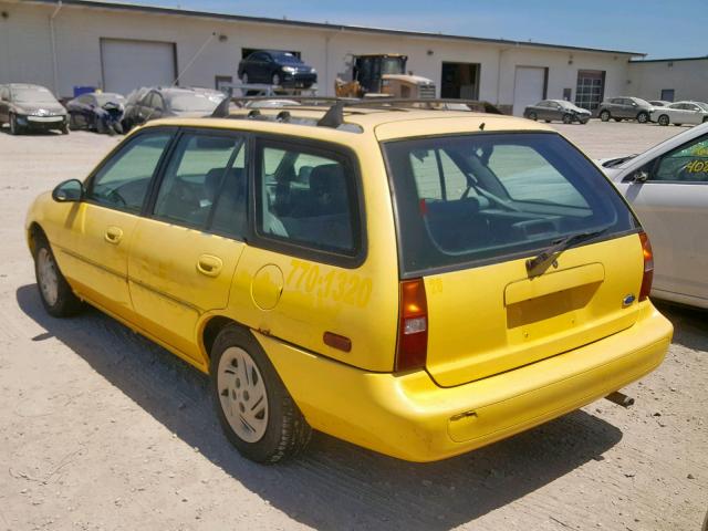 3FALP15P7VR119083 - 1997 FORD ESCORT LX YELLOW photo 3