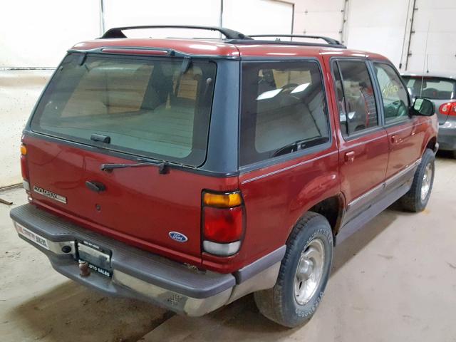 1FMDU34X5VUB87004 - 1997 FORD EXPLORER BURGUNDY photo 4