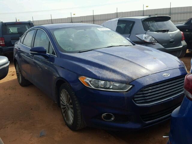 3FA6P0K90FR162307 - 2015 FORD FUSION TIT BLUE photo 1