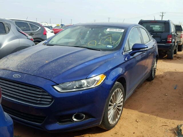 3FA6P0K90FR162307 - 2015 FORD FUSION TIT BLUE photo 2