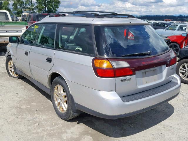 4S3BH675947624026 - 2004 SUBARU LEGACY OUT GRAY photo 3