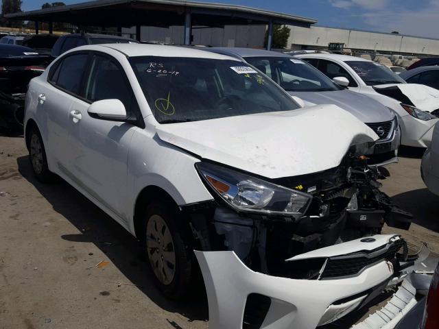 3KPA24AB1KE197423 - 2019 KIA RIO S WHITE photo 1