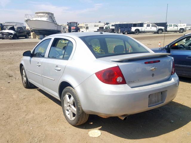 1G1AL55F577296858 - 2007 CHEVROLET COBALT LT SILVER photo 3