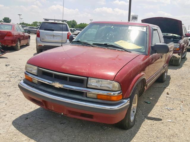 1GCCS19W1Y8293456 - 2000 CHEVROLET S TRUCK S1 RED photo 2