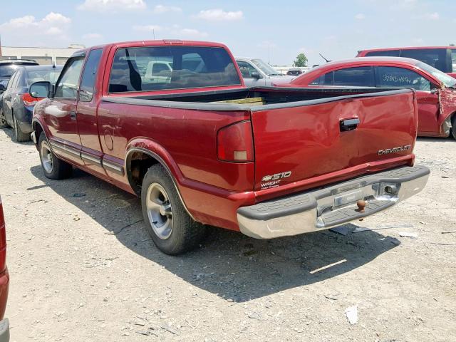 1GCCS19W1Y8293456 - 2000 CHEVROLET S TRUCK S1 RED photo 3