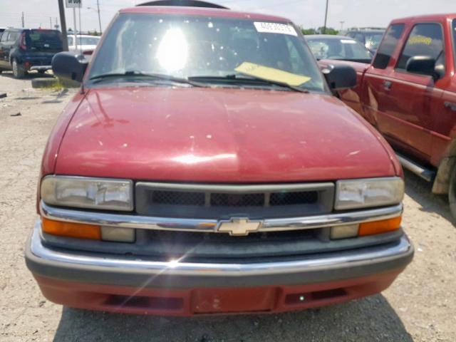 1GCCS19W1Y8293456 - 2000 CHEVROLET S TRUCK S1 RED photo 9