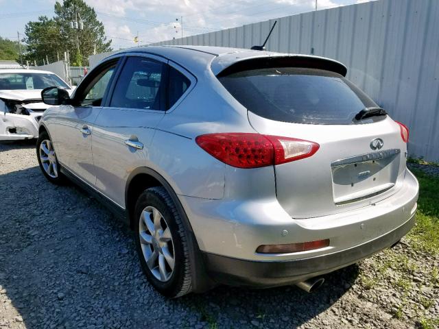 JNKAJ09E88M302400 - 2008 INFINITI EX35 BASE SILVER photo 3