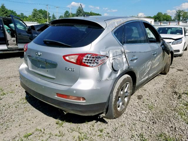 JNKAJ09E88M302400 - 2008 INFINITI EX35 BASE SILVER photo 4