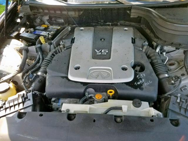 JNKAJ09E88M302400 - 2008 INFINITI EX35 BASE SILVER photo 7