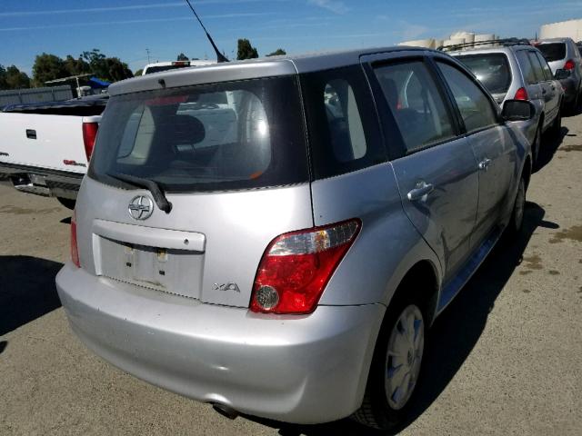 JTKKT624865014042 - 2006 TOYOTA SCION XA SILVER photo 4